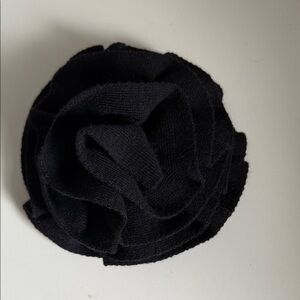 Chic Black Fabric Flower Hair Clip